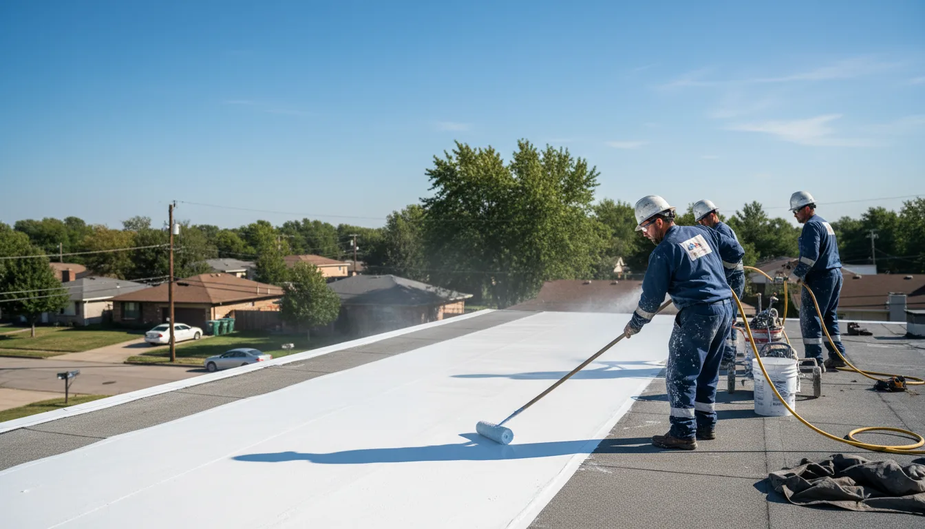Commercial roof coating in Random Lake, WI near me